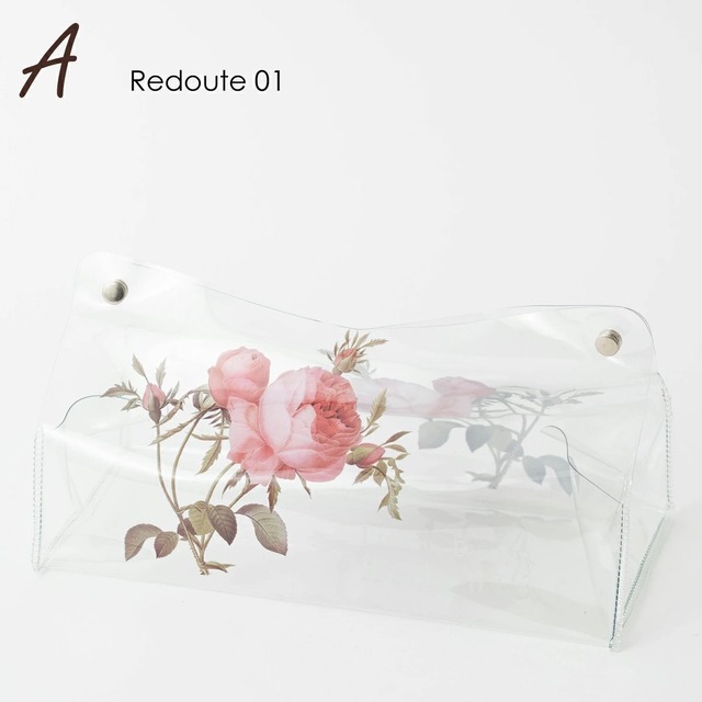ルドゥーテデザイン クリアティッシュケース ビニール製 A / Redoute 01