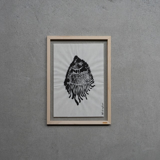 shikafuco 墨画004 + MOEBE FRAME ASH A4サイズ