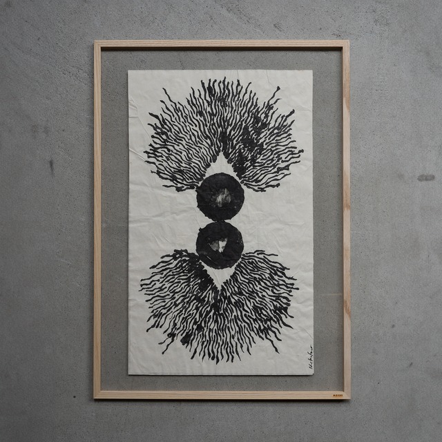 shikafuco 墨画033 + MOEBE FRAME ASH A2サイズ