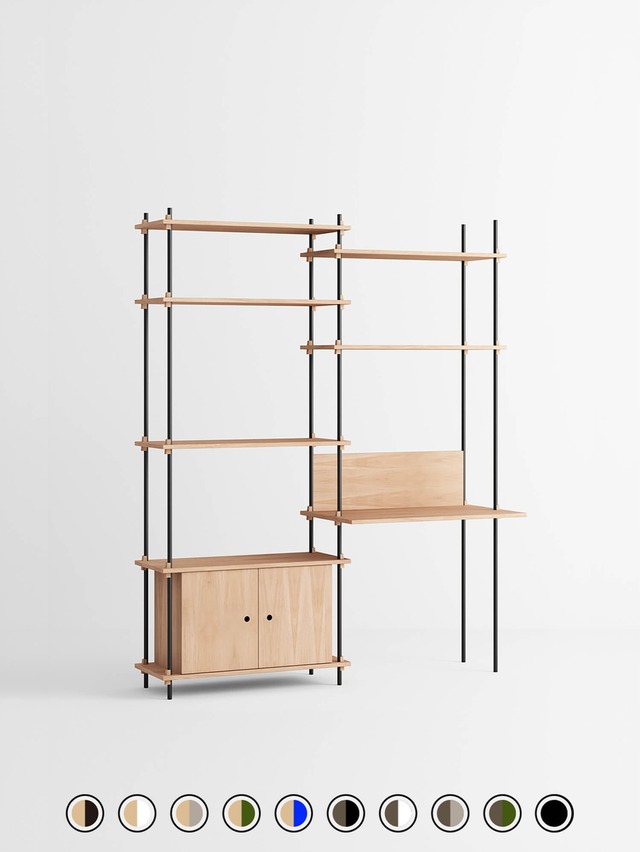 MOEBE Shelving System セット S.200.2.E（11カラー）
