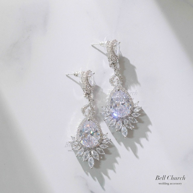 ピアス　イヤリング | キュービックジルコニア | シルバー | (BC-E60)
