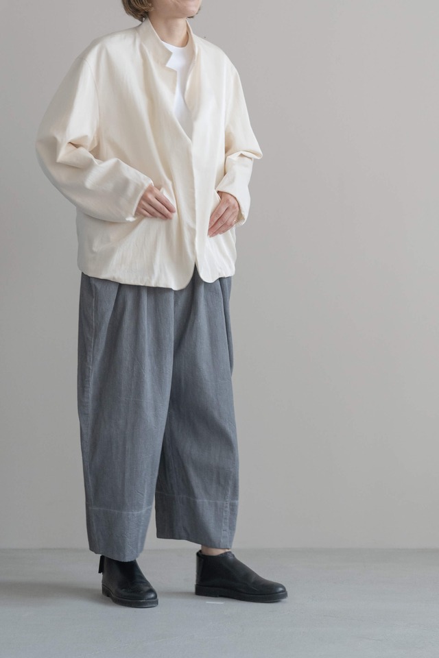 quitan - BUTTONLESS WEIRD JACKET ECRU